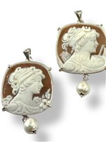 Pendente Mandile 1922 Donna Cammei  in Argento Conchiglia 2MCICM28 - 2MCICM28